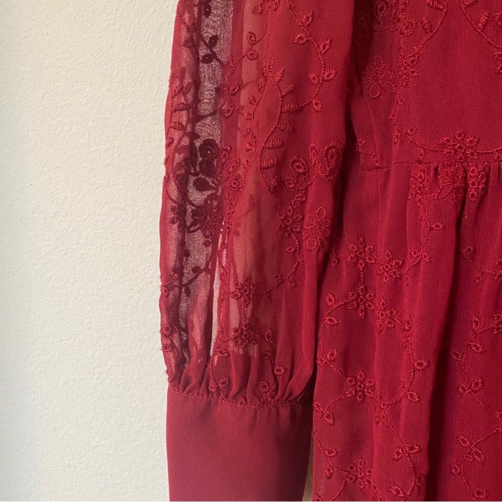 Midi red dress - Picture 7 of 7